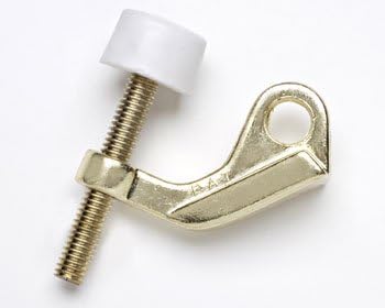 Pack of 5 Nuk3y Security Hinge Pin Door Stop Polished Brass