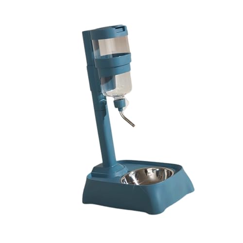 Bebedero automático portátil para mascotas, azul