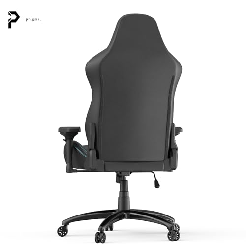 【Pragma. 】ゲーミングチェア 座面極厚ウレタン オフィスチェア パソコンチェア デスクチェア 180度リクライニング 4Dアームレスト 調節可能腰クッション 耐荷重200kg (シグナルレッド) [5]