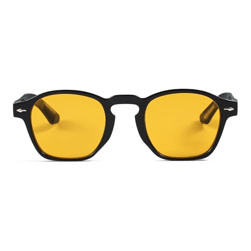 Image of Gleyemor Fashion Sunglasses for Men Women Tortoise Shell Sunglasses Trendy Unisex Style UV400 Protection Shades