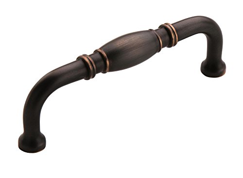 Amerock | Cabinet Pull | Oil Rubbed Bronze | 3-3/4 inch (96 mm) Center to Center | Granby | 1 Pack | Drawer Pull | Drawer Handle | Cabinet Hardware