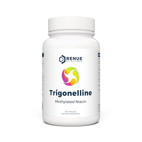 Renue By Science Trigonelline | High Strength Trigonelline TRG Methylated Niacin - 250mg Trigonilline Supplement Capsules | Non-GMO | Made in the USA & Third-Party Tested