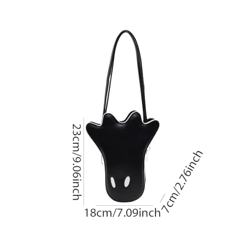 Funny Ghost Leather Shoulder Bag Lightweight PU Material Ghost Purse Water Proof for Halloween2