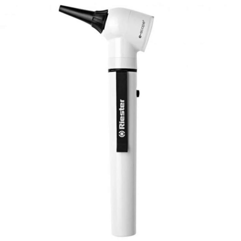 Riester E-Scope Otoscope, White, 2.5V Fiberoptic Xenon, White, in Pouch