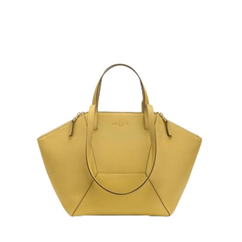 Nannini Firenze 100% piel bolso baúl colección MASCHA, amarillo