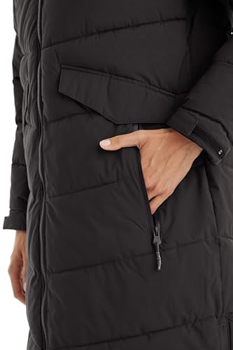 Killtec Damen Kow 62 Wmn Qltd Ct Wintermantel Mantel in Daunenoptik mit Kapuze, Schwarz, 40 EU