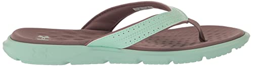 Under Armour Women's Ignite Marbella Flip Flop, (300) Aqua Foam/Sugar Cane/Metallic Sugar Cane, 10 #TOP5