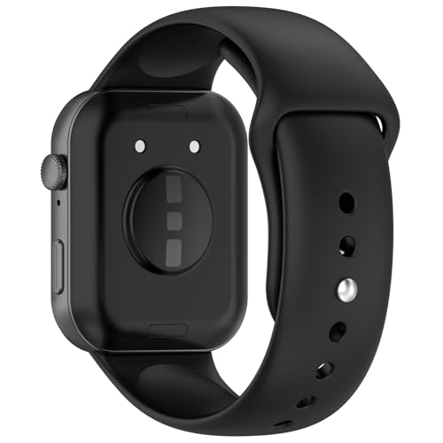 Dl3 Mobilak Silicone Strap Compatible with Huawei Watch Fit 3/Watch Fit 4 Pro/Fit 4 Sports Strap for Men Women Breathable Soft Replacement Strap Adjustable Waterproof Sports Straps (Black)