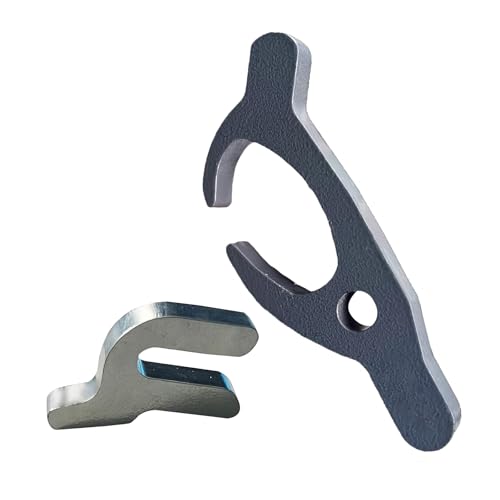 Image of 2 PCS Motorcycle Tire Change Tool, Carbon Steel Tire Bead Holder Clamp Retainer for Mount Remove Install, Two Sizes Tire Bead Breaker Keeper, Compatible with Motorbike Dirt Bike (Silver)
