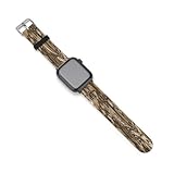 Deer Camouflage Hunting Soft Silicone Strap Smartwatch Band Compatible with IWatch Series 11 10 9 Ultra SE 8 7 6 5 4 3 42mm/44mm