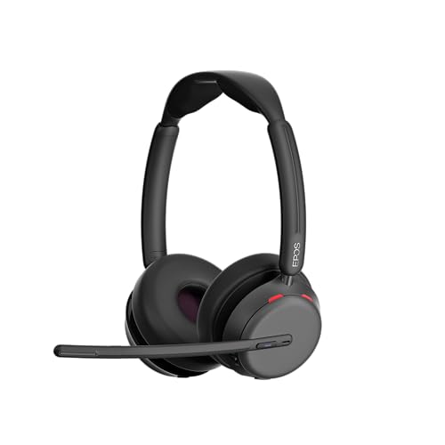 EPOS Impact 1060T ANC Adaptive Noise Cancelling Wireless Headset for PC with Active Noise Cancellation, EPOS AI™ Mic, Super Wideband Audio, Bluetooth, Wireless Charging, Microsoft Teams Certified