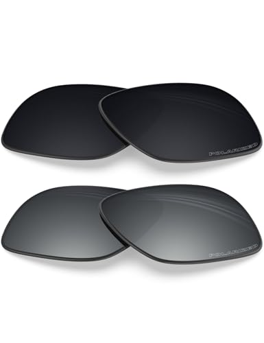 Lentilles Oakley Crossrange OO9361 nez de rechange polarisé BlazerBuck noir argent OO9371
