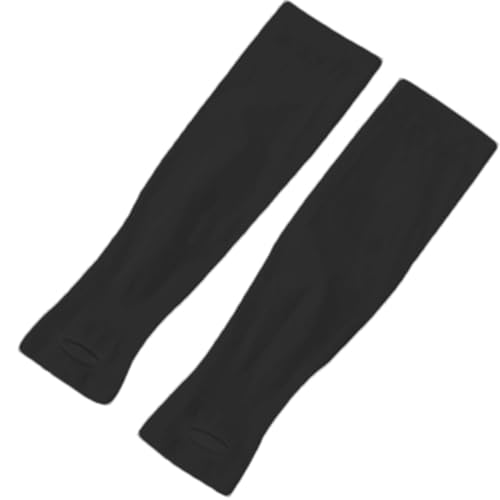 Samuliy Mangas solares para mujer, protección UV, secado rápido, mangas de protección UV | Mangas de protección portátiles para brazos para adultos, mujeres y hombres, Negro, Refer to description