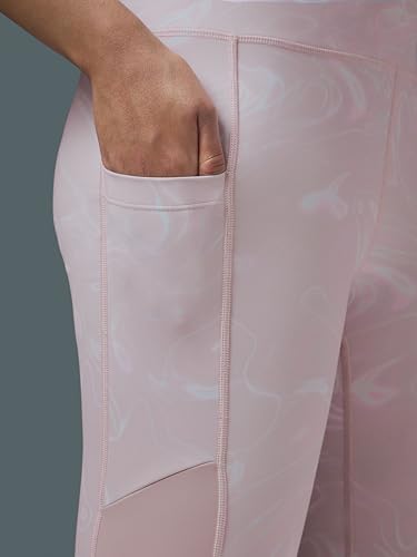 Image of TECHNOSPORT Women's Skinny Fit All Over Print Tights for Gym, Workout, Yoga & Sports