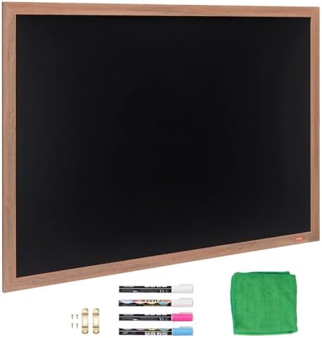 Gold Magnetic Wall Chalkboard Sign: Includes Chalk And Magnetic Eraser 20"x30" Hanging Chalk Sign For Kitchen Wall Decor, Restaurant Menu Board And
