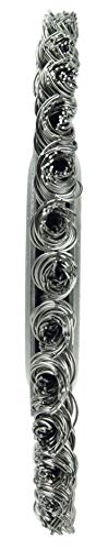 Image of Weiler 08954 Mini Roughneck 4 inch Stringer Bead Wire Wheel, .020 inch Stainless Steel Wire Fill, 1 /2 inch-3 /8 inch Arbor Hole, Made in The USA (Pack of 10)