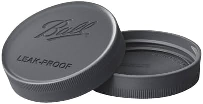 Ball JAR LIDS BLK Wide MTH6PK