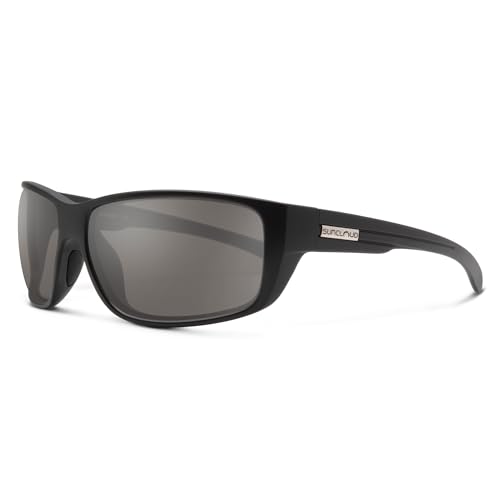 Suncloud Milestone Polarized Sunglasses, Matte Black Frame/Gray, One Size