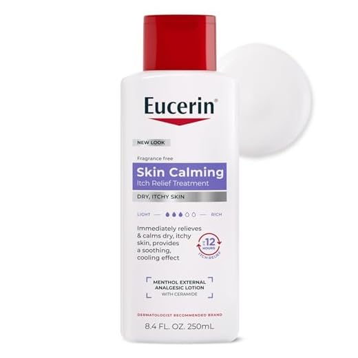 Eucerin Itch Relief Intensive Calming Lotion, Itch-Relieving Lotion for Sensitive Dry Skin, 8.4 Fl Oz Bottle