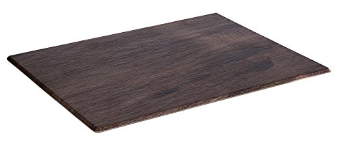 APS 84721 OAK GN 1/2 OAK GN 1/1 Tablett aus Melamin mit Anti-Rutsch-Füße, Holzoptik, 32.5 x 26.5 x 1 cm