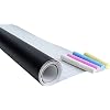 Werkzeyt Tafelfolie zwart – 200 x 45 cm – zelfklevend en eenvoudig aan te brengen – ideaal voor tekenen, schrijven en…