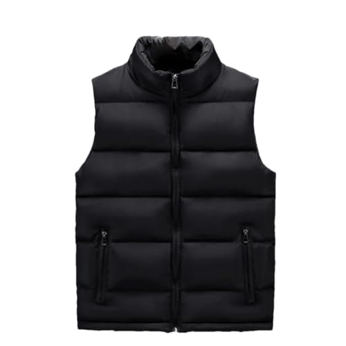 Men's Down Vest Zipper Slim Warm Vest Sleeveless Jacket Stand Collar Outerwear Vests - Main Image