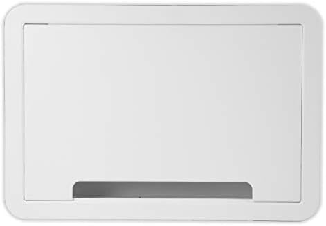 Legrand - OnQ Cable Management, In-Wall Media Box, Dual Purpose Structured Wiring Enclosure, TV Home Theater Recessed Storage Box, 9 Inch, white ENP0900-NA