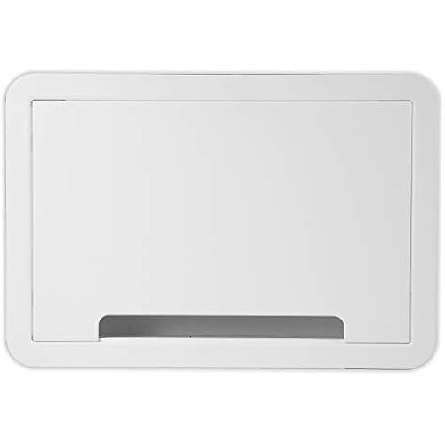 Legrand - OnQ Cable Management, In-Wall Media Box, Dual Purpose Structured Wiring Enclosure, TV Home Theater Recessed Storage Box, 9 Inch, white ENP0900-NA