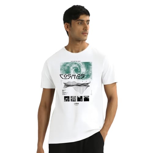 Image of Nobero 100% Cotton T Shirts for Men Stylish | Regular Fit | Graphic Printed T Shirts for Men 180 GSM Combed Cotton | Round Neck Half Sleeve