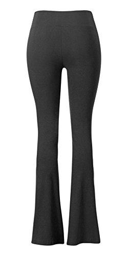 SATINA High Waisted Flare Leggings for Women - Yoga Pants for Women - Buttery Soft Bell Bottom Palazzo - Versatile Sizing - Image 6