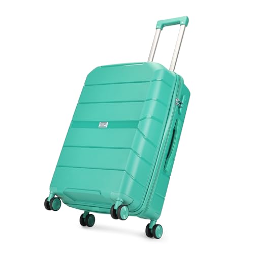 Image of VIP Pristine Hardsided 8 Wheel Polypropylene (Pp) Spinner Suitcase With Large Expander,Combination Lock And 5 Years International Warranty (Aqua Blue, (Cabin+Medium+Large)), 60 Cm