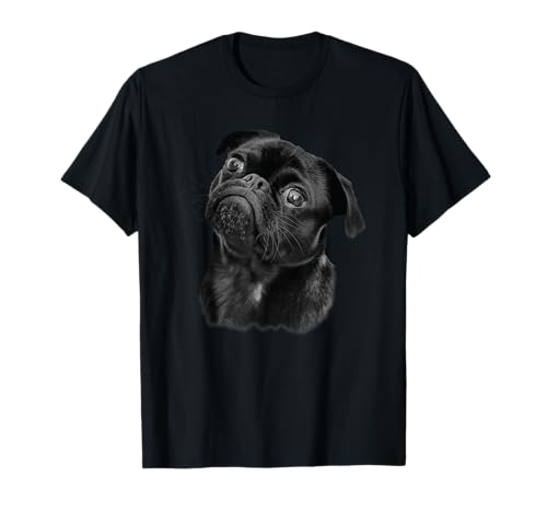 Pug Shirt for Dog Mom Dad Funny Cute Black Pug T-Shirt