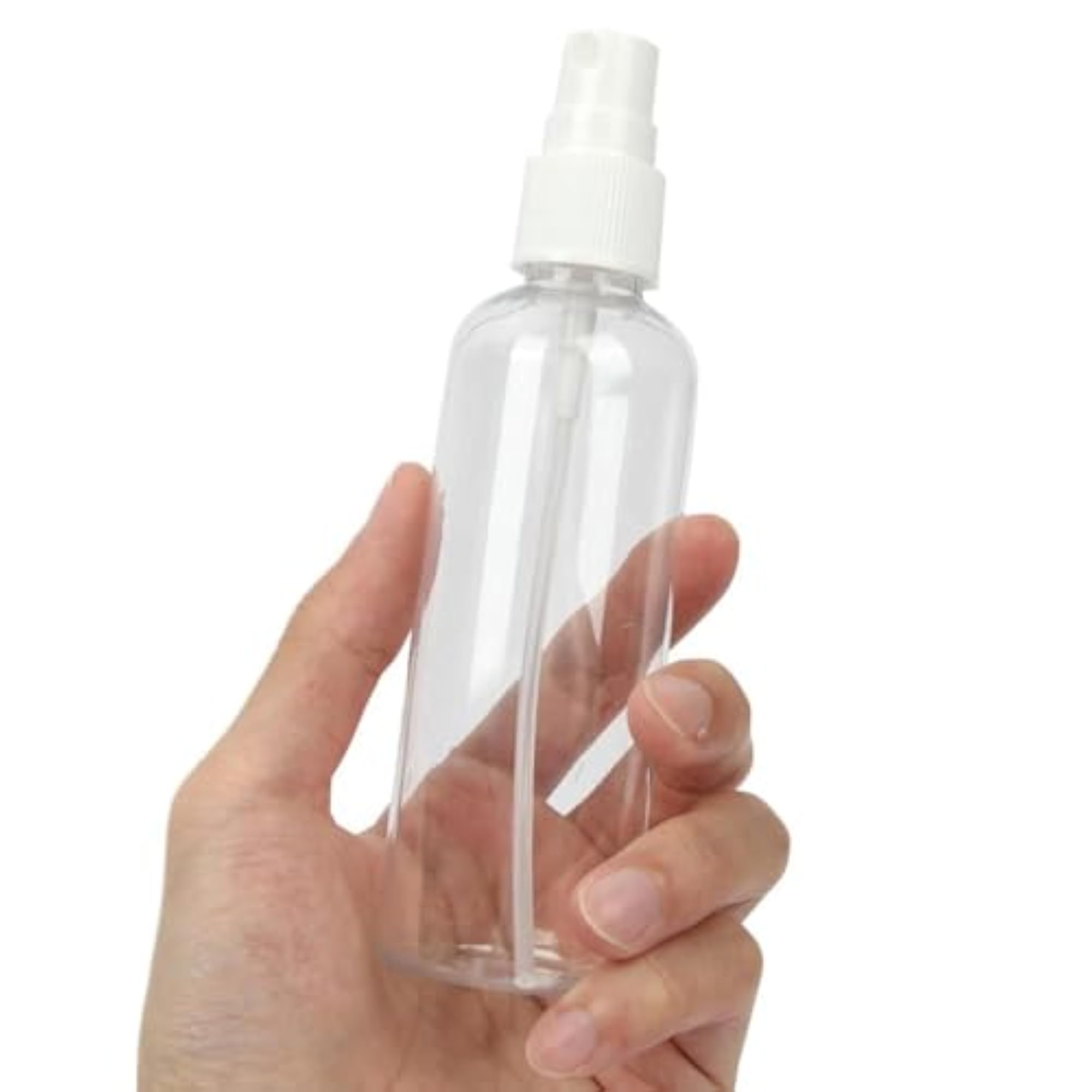 100ml Clear Plastic Fine Mist Spray Bottle with Comb Applicator