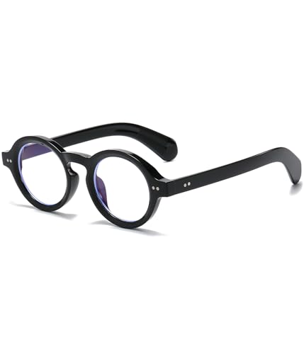 ZIMUSUN Round Frame Glasses for Women Men Small Circle Clear Lens Glasses Blue Light...
