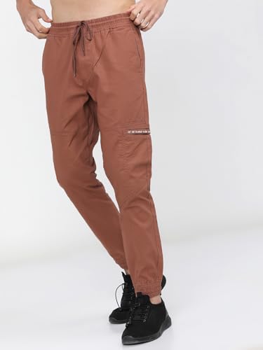Image of Highlander Men's Cargo Jogger Trousers | Perfect for Casual Outings,Travel & Work Wear with Utility Pockets
