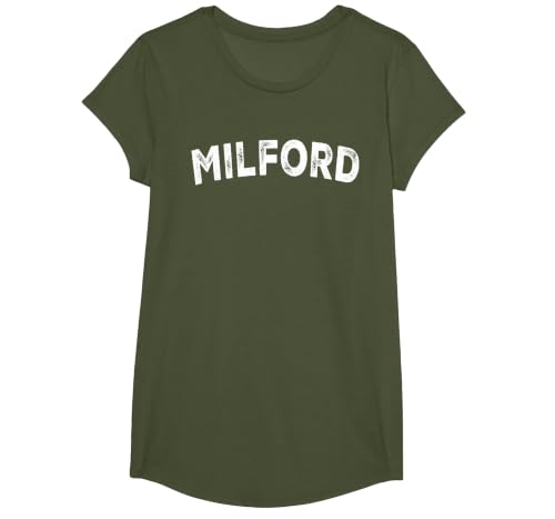 Milford T-Shirt, Girls, Olive Green, X-Small