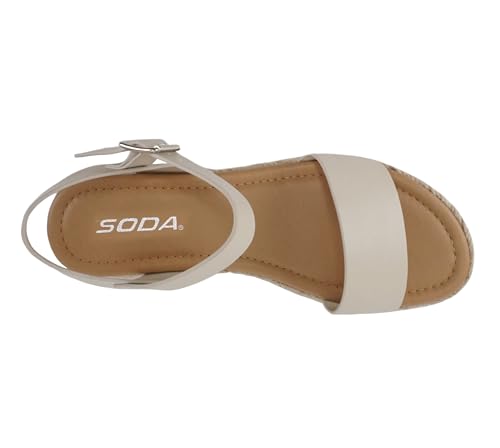 Image of Soda CLIP ~ Women Open Toe Ankle Strap Platform Espadrille Sandal