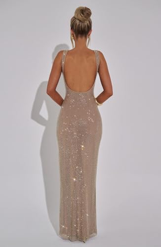 Sexy Sparky Sequin Prom Dress Square Neck Bodycon Formal Party Club Gown Tube Maxi Evening Dress2