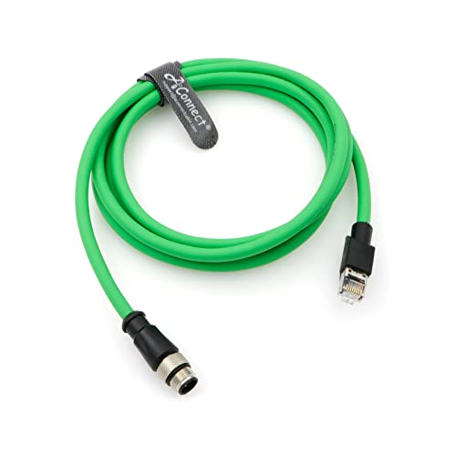 Cable Ethernet M12 D-Code 2 m con RJ45 Verde miniatura 3