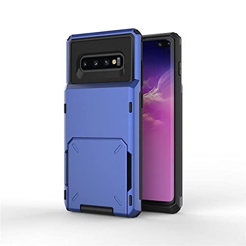 Étui portefeuille Samsung S10 Plus et S9 pour voyager léger avec 5 cartes bleu marine