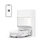 Picture of DREAME D20 Pro Plus Robot Vacuum, 13,000Pa Suction, DuoBrush for Pet Hair, Corner Cleaning, Self Emptying, LDS Navigation Laser Avoidance, Vacuum Mop, Hard Floors&Carpets, 5,200mAh Battery White