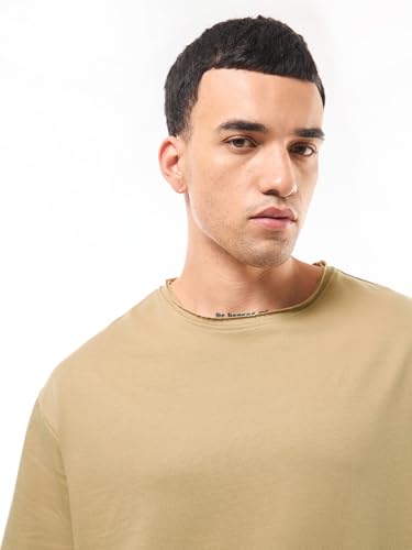 Image of Bewakoof Men's Solid Oversized Fit T-Shirt
