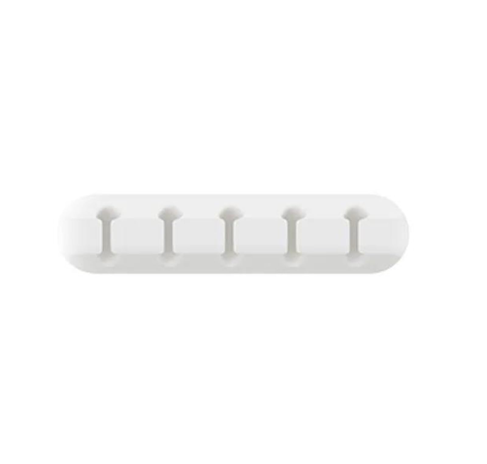 Phone Cord Holder for nightstand 12PCS Adhesive Cable Holder Cord Clips Management Organizer for Desktop USB Charging Cable Nightstand Power Cord Mouse Earphone Cable(White 5 Hole)