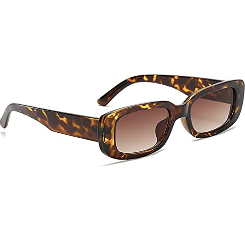 Image of IFLASH Rectangle Sunglasses for Women Retro Driving Glasses 90's Vintage Fashion Narrow Square Frame UV400 Protection Glasse