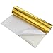 BBTO Heat Reflective Sheet Adhesive Backed Aluminized Fiberglass Heat Shield Tape Protection Barrier Heat Shield Resistant Material for Hose and Auto Use Heat Insulation Sheet(Gold, 12 x 24 Inch)