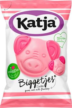 Katja Biggetjes I Soft Sweet Fruit flavored Gummy Candy I 125g 4.4 ounce