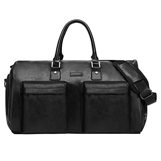 Modoker Leather Garment Bag for Travel