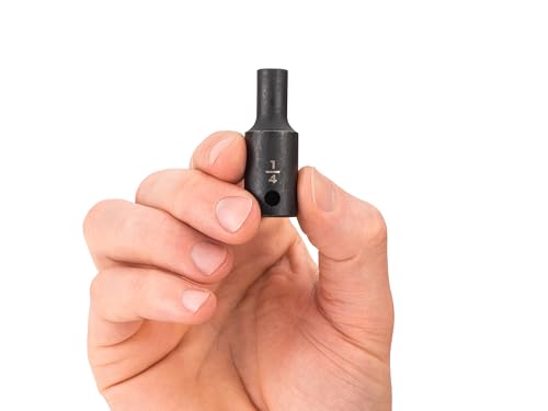 Image of TEKTON 3 /8 Inch Drive x 1 /4 Inch Semi-Deep 6-Point Impact Socket | SID14006