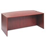 Alera VA227236MC Valencia Series 72 by 42 by 29-1/2-Inch Bow Front Desk Shell, Medium Cherry