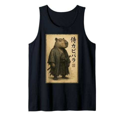 Capybara Samurai Japan Camiseta sin Mangas